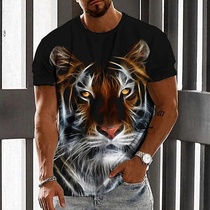 Men's Fierce Tiger Wildlife Graphic Tee