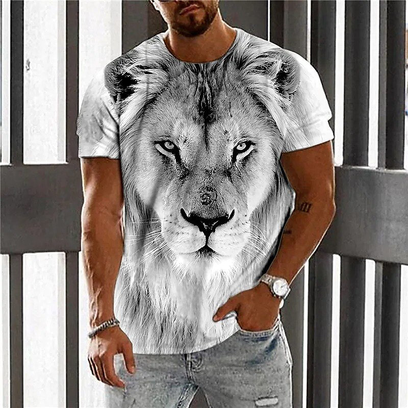 Men's Fierce Tiger Wildlife Graphic Tee