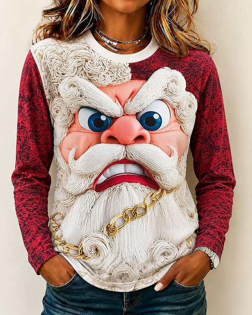 Santa Claus Christmas Tree Graphic Shirt