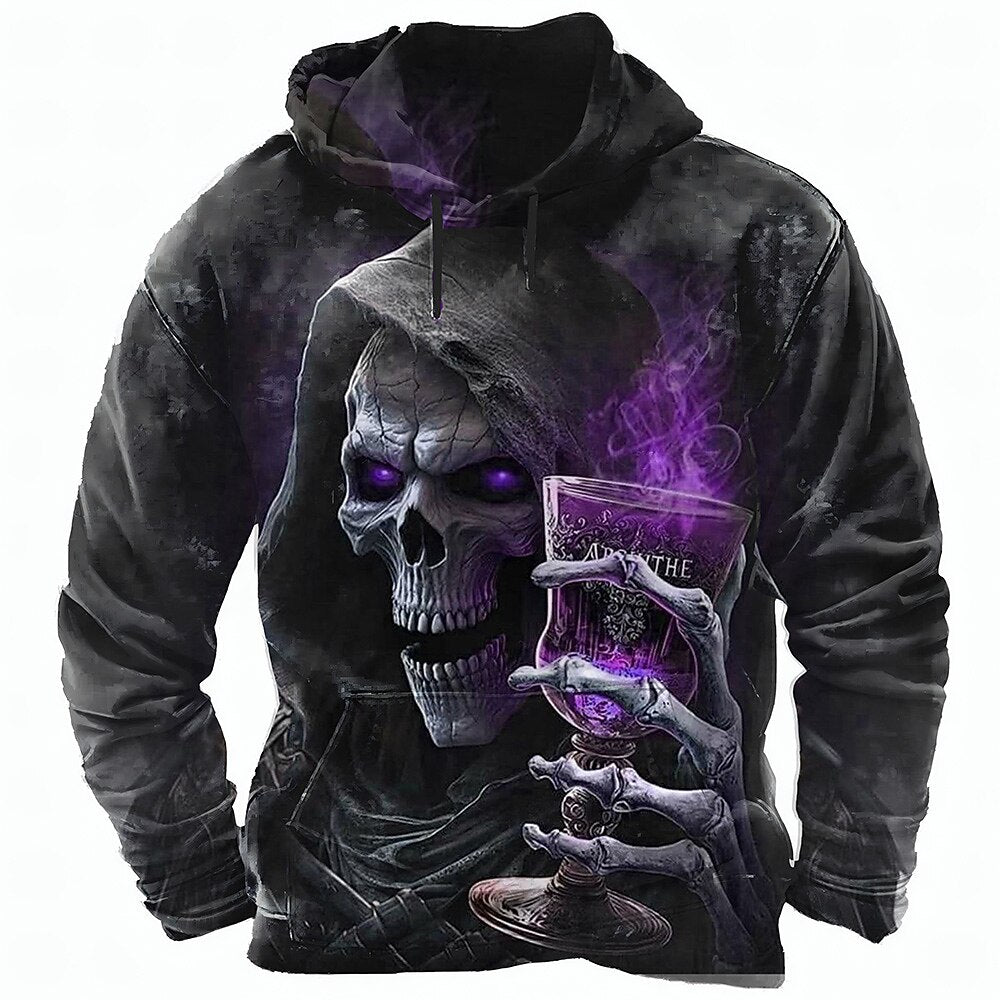 Men's Grim Reaper Absinthe Gothic Hoodie