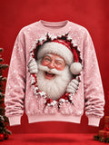 Christmas Tie Dye Casual Sweatshirt