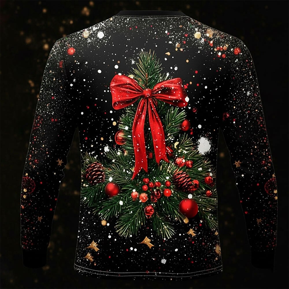 Men's Classic Black Christmas Tuxedo Tee