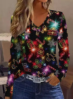 Women's Christmas Graphic Cozy Shirt