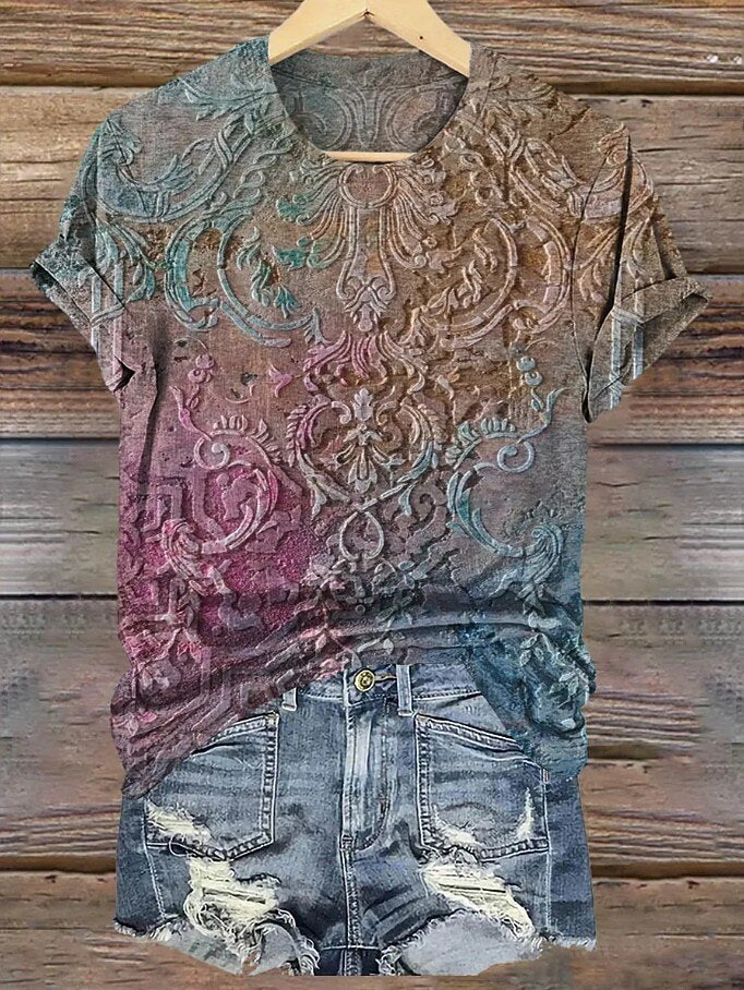 Women's Soft Garden Floral Graphic Tee