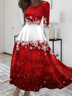 Women's Christmas Graphic Casual Dress