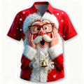 Santa Smile Christmas Short Sleeve Shirt