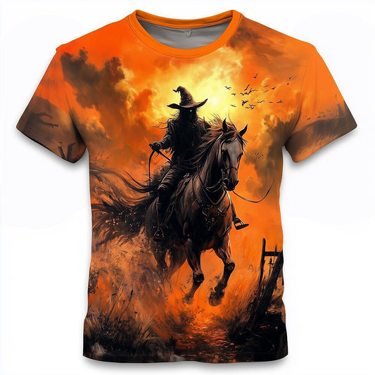 Men's Pumpkin Fright Illusion Graphic Tee