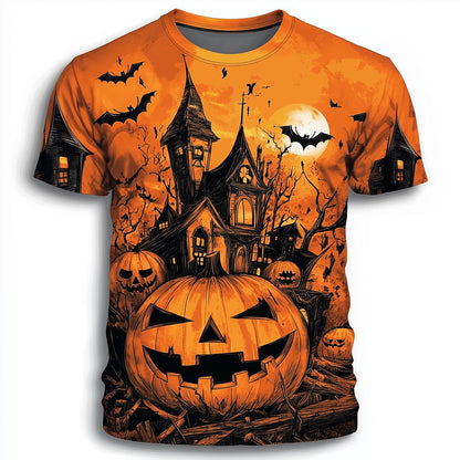 Men's Halloween Wicked Pumpkin Graphic Tee