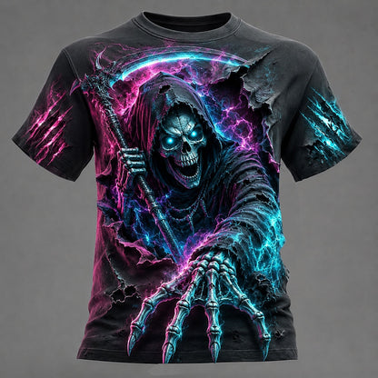Men's Midnight Skull Horror Graphic Tee