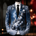 Christmas Snowman Festive Party Blazer Jacket