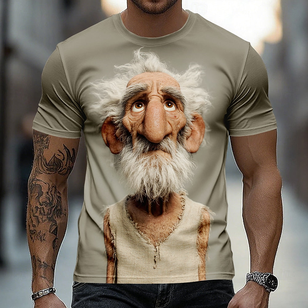 Men's Ombre Grandpa Humor Graphic Tee