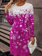Women's Christmas Graphic Party Dress