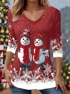 Women's Christmas Graphic Cozy Shirt
