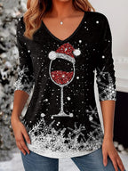 Women's Christmas Graphic Classic Shirt