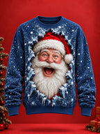 Christmas Santa Graphic Crewneck Sweatshirt