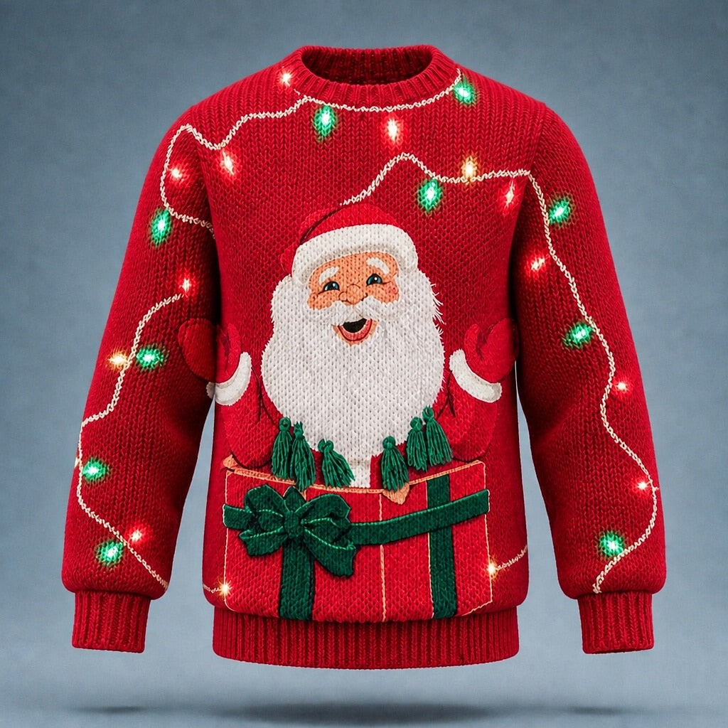 Christmas Santa Claus Knit Pullover