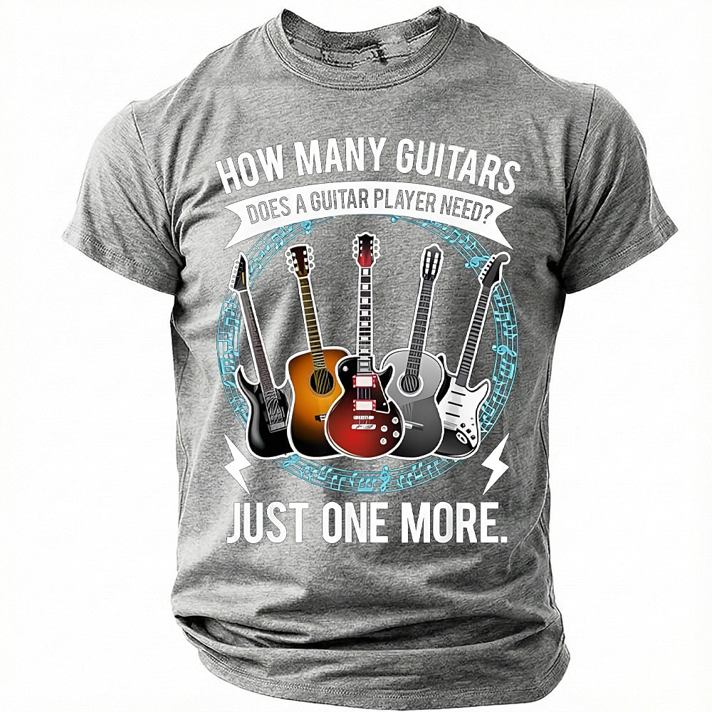 Men's One More Guitar Graphic Tee