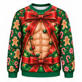 Christmas Gingerbread Elf Funny Crewneck Sweatshirt