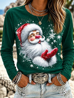 Santa Claus Graphic Christmas Shirt