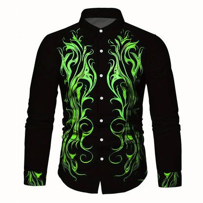 Men's Halloween Black Cat Shirt
