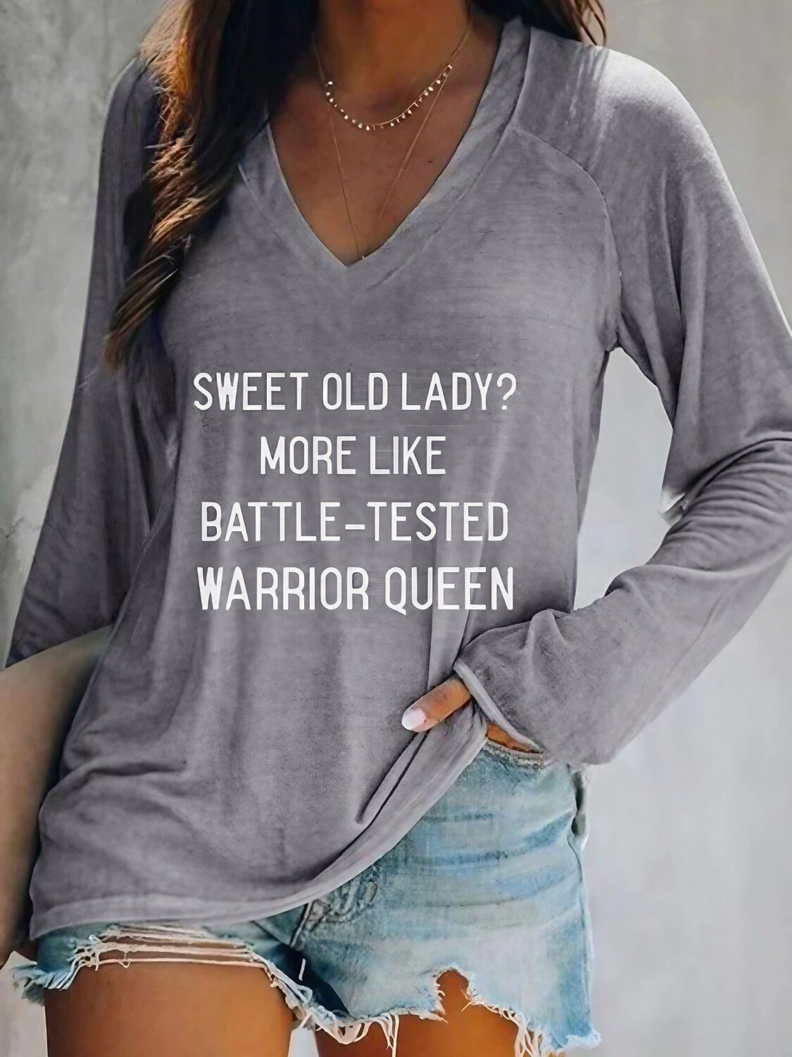 Women's Casual Letter Graphic Quote Tee