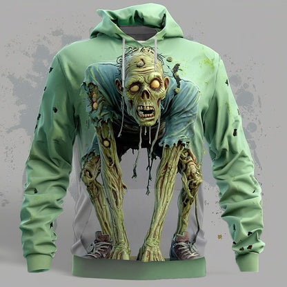 Men's Halloween Undead Zombie Hoodie