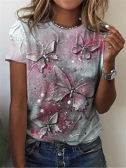 Women's Modern Butterfly Graphic Tee