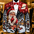 Men's Santa Claus Holiday Party Blazer