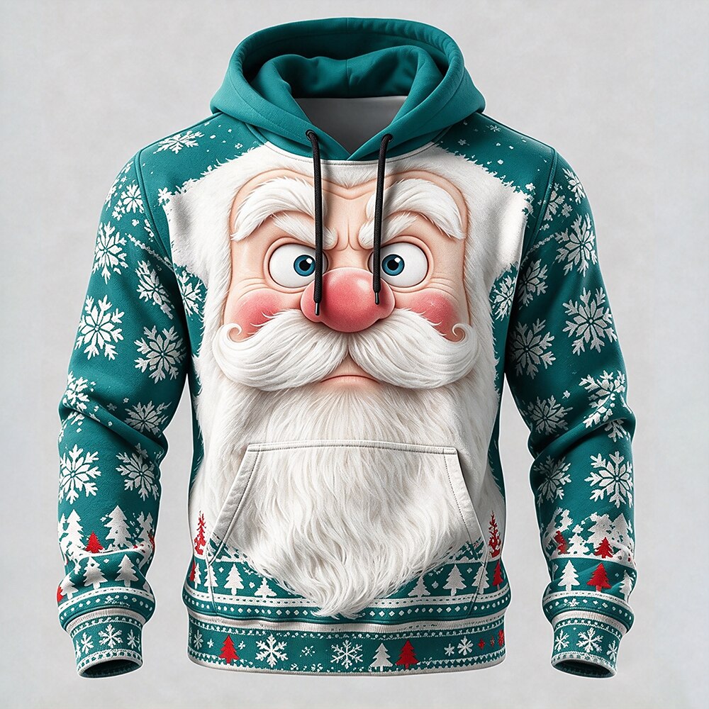 Men's Christmas Graphic Festive Hoodie