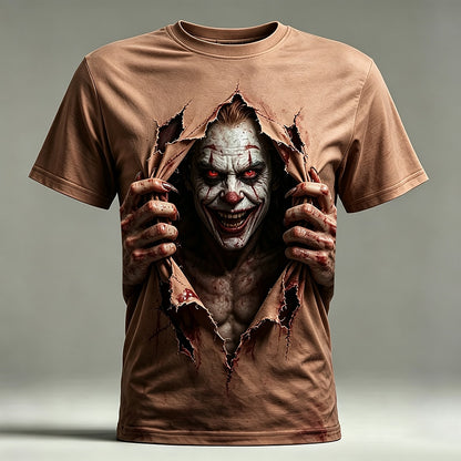 Men's Creepy Clown Illusion Graphic Tee