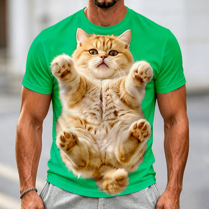 Men's Curious Cat Lover Graphic Tee