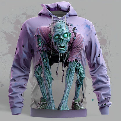 Men's Halloween Undead Zombie Hoodie