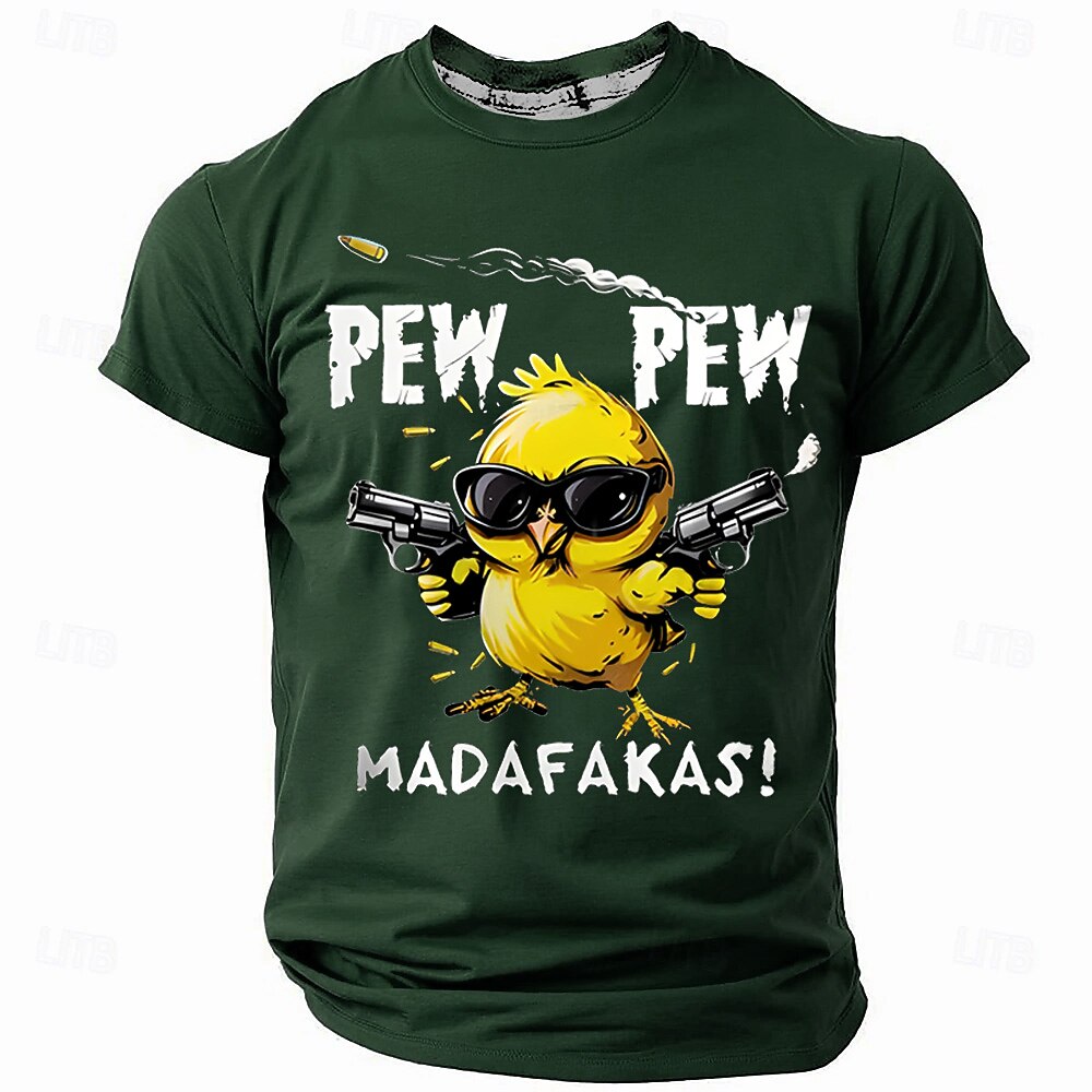 Men's Armed Chick Humor Graphic Tee