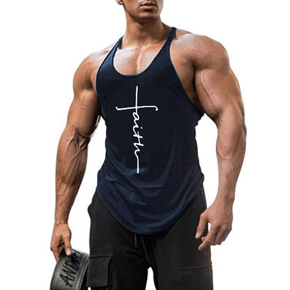Men's Classic Faith Letter Graphic Tee
