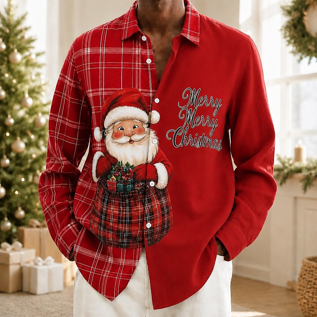 Men's Christmas Graphic Festive Shirt