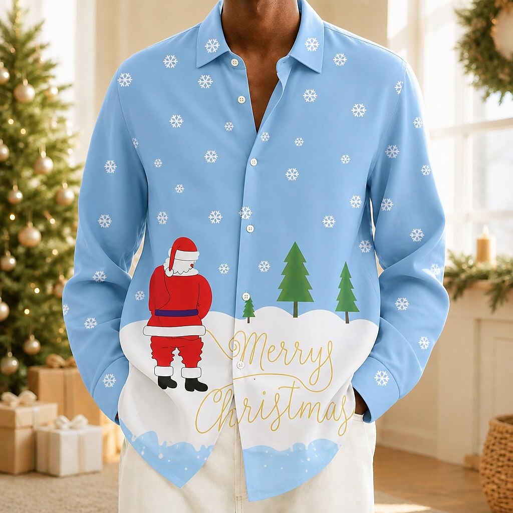 Men's Christmas Graphic Cozy Shirt