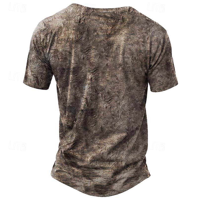 Men's Skull Eagle Halloween Henley