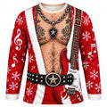 Christmas Hunk Santa Funny Crewneck Sweatshirt