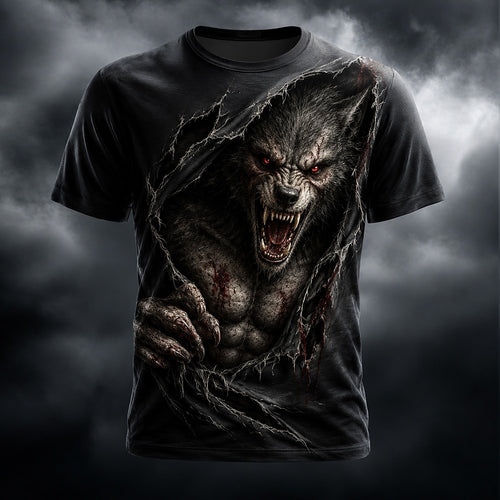Men's Vintage Horror Werewolf Tee
