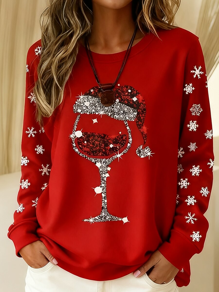 Women's Christmas Graphic Casual Sweatshirt