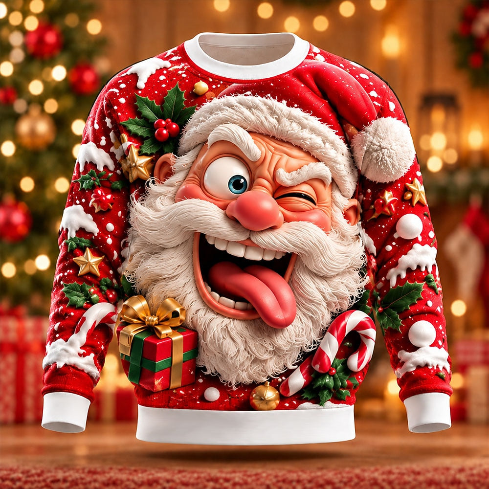 Men's Santa Claus Cozy Crewneck Sweatshirt