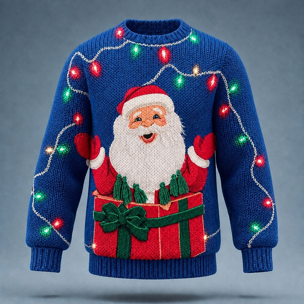 Christmas Santa Claus Knit Pullover