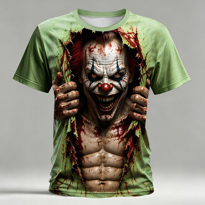 Men's Creepy Clown Optical Illusion T-Shirt