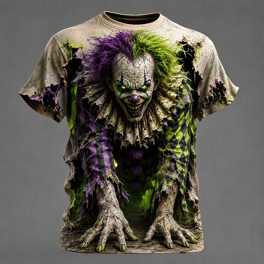 Men's Creepy Clown Optical Illusion T-Shirt
