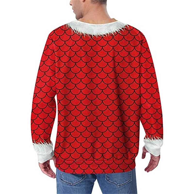Christmas Streetwear Festive Print Sweatshirt