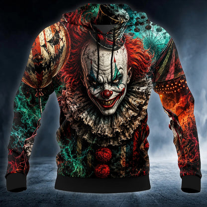 Men's Creepy Clown Designer Hoodie