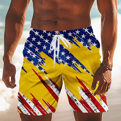 Men's Patriotic Flag Swim Shorts