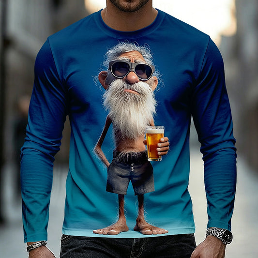 Men's Colorful Grandpa Humor Graphic Tee