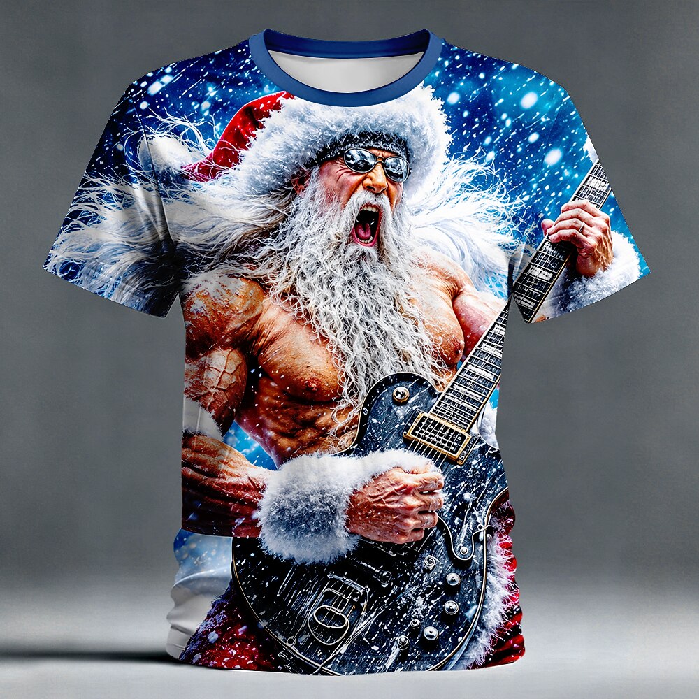 Santa Christmas Designer Vacation Graphic Tee