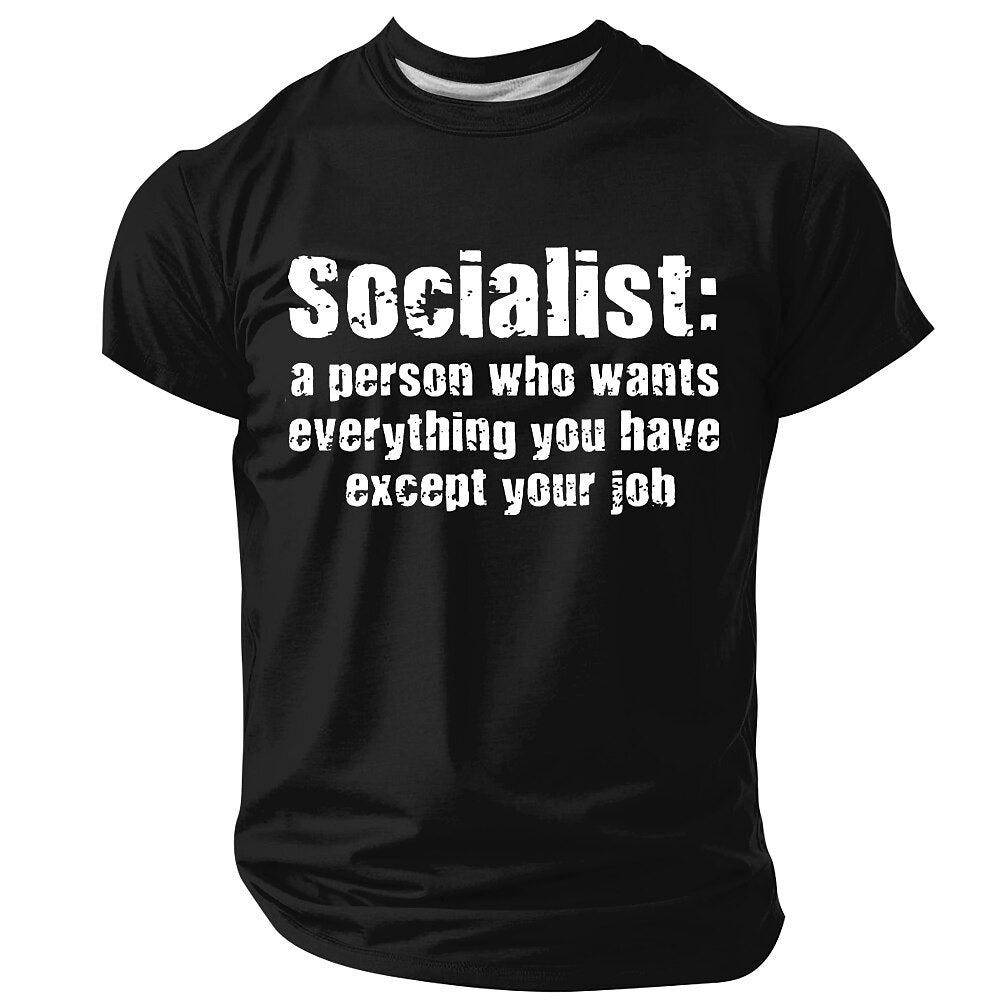 Men's Humorous Graphic Print Tee